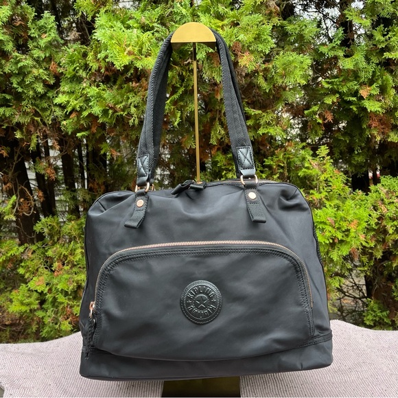 Kipling Linza 15" Laptop Shoulder Bag in Rose Black - Picture 3 of 10